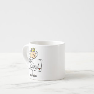 Stokfiguur BBQ Koningin Espresso Kop