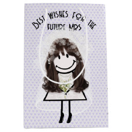 Stokfiguur Bruid Met Boeket Medium Cadeauzakje