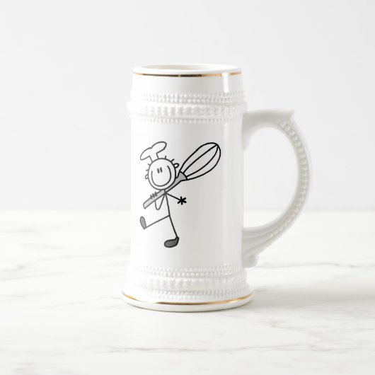 Stokfiguur Chef Met Garde Bierpul (Rechts)