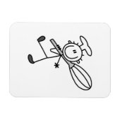 Stokfiguur Chef Met Garde Magneet (Horizontaal)