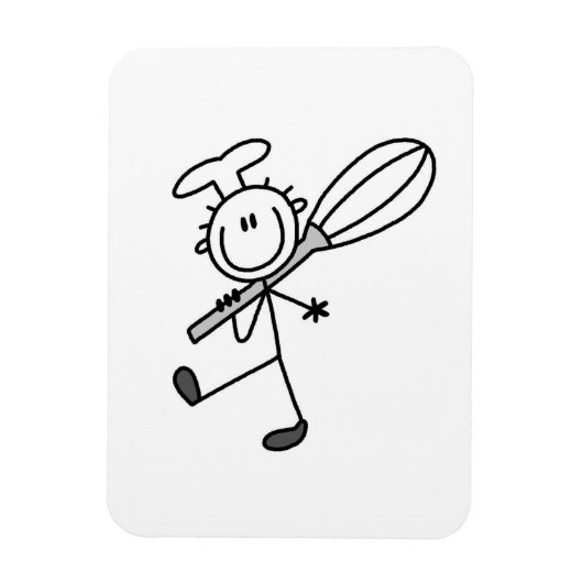 Stokfiguur Chef Met Garde Magneet (Verticaal)