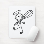 Stokfiguur Chef met Garde Muismat (Met muis)