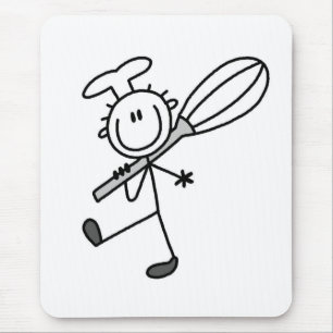 Stokfiguur Chef met Garde Muismat
