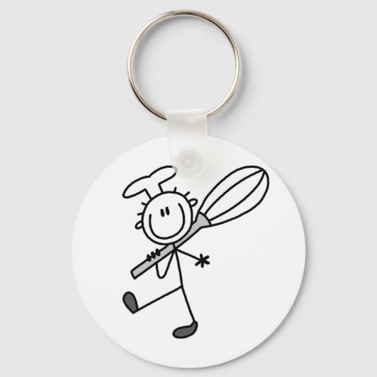 Stokfiguur Chef Met Garde Sleutelhanger (Voorkant)
