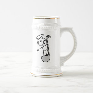 Stokfiguur Chef Met Pollepel Bierpul