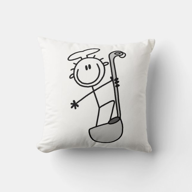 Stokfiguur Chef Met Pollepel Kussen (Voorkant)