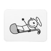 Stokfiguur Chef Met Pollepel Magneet (Horizontaal)