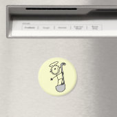 Stokfiguur Chef Met Pollepel Magneet (Insitu (Vaatwasser))