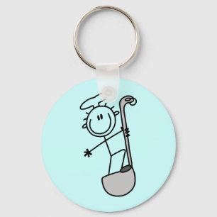 Stokfiguur Chef Met Pollepel Sleutelhanger