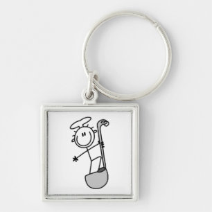 Stokfiguur Chef Met Pollepel Sleutelhanger