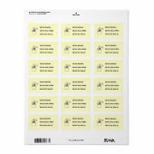 Stokfiguur doet afwas etiket (Full Sheet)