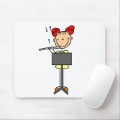 Stokfiguur Fluit Muismat (Met muis)