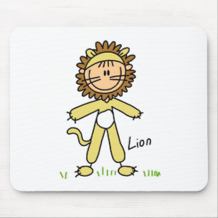 Stokfiguur in Leeuw Pak Mousepad Muismat