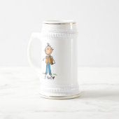 Stokfiguur Jager Bierpul (Voorkant links)