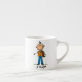 Stokfiguur Jager Espresso Kop (Rechts)