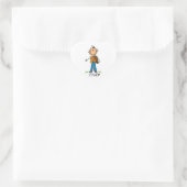 Stokfiguur Jager Hart Sticker (Tas)