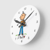 Stokfiguur Jager Ronde Klok (Hoek)