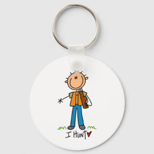 Stokfiguur Jager Sleutelhanger