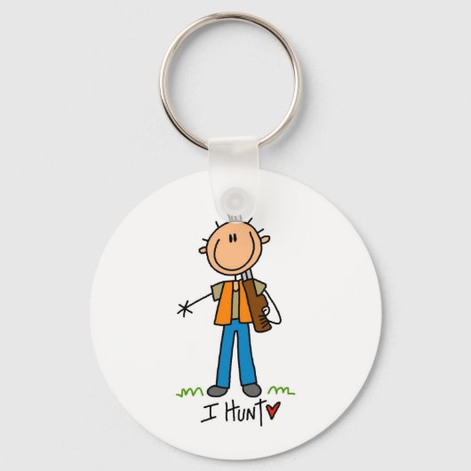 Stokfiguur Jager Sleutelhanger (Voorkant)