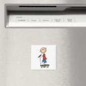 Stokfiguur Jongen op Step Magneet (Insitu (Vaatwasser))