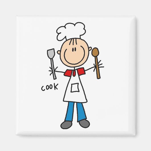 Stokfiguur Kok Magneet (Voorkant)