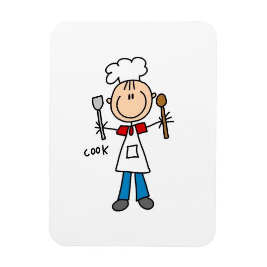 Stokfiguur Kok Magneet (Verticaal)