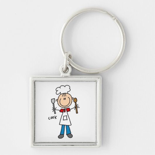 Stokfiguur Kok Sleutelhanger (Voorkant)
