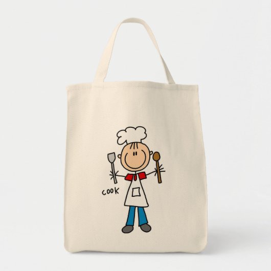Stokfiguur Kok Tote Bag (Voorkant)