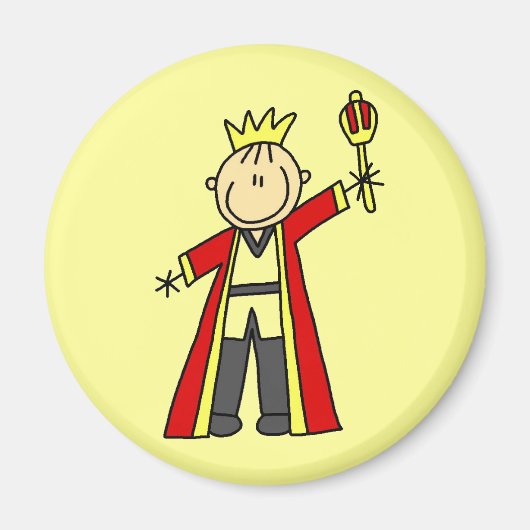 Stokfiguur Koning Magneet (Voorkant)