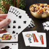 Stokfiguur Kunstenaar Pokerkaarten (Insitu)