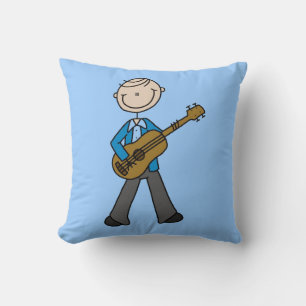 Stokfiguur Man met Gitaar T-shirts en Cadeaus Kussen