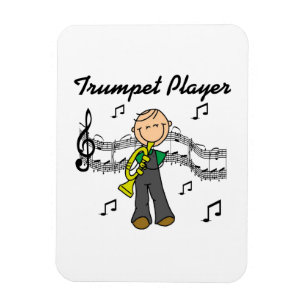 Stokfiguur Mannelijke Trompettist T-shirts en Cade Magneet