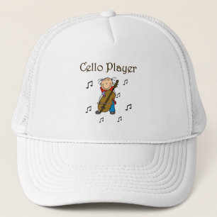 Stokfiguur Meisje Cellospeler T-shirts en Cadeaubo Trucker Pet