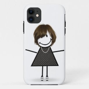 Stokfiguur Meisje In Sneakers Met Haar Case-Mate iPhone Case
