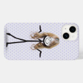 Stokfiguur meisje met haar en bril Case-Mate iPhone case (Achterkant (horizontaal))