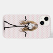 Stokfiguur meisje met haar en bril Case-Mate iPhone case (Achterkant (horizontaal))