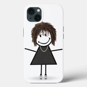 Stokfiguur Meisje Met Sneakers en Haar Case-Mate iPhone Case