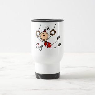Stokfiguur meisje op Rings T-shirts en cadeaus Reisbeker
