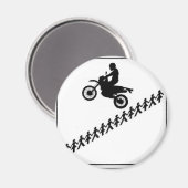 STOKFIGUUR MOTORCROSS MAGNEET (Voorkant / Achterkant)