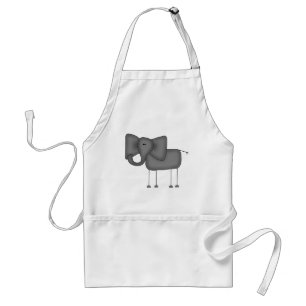 Stokfiguur Olifant T-shirts en Cadeaus Standaard Schort