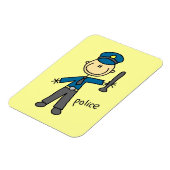 Stokfiguur Politieagent Magneet (Linkerzijde)