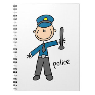 Stokfiguur Politieagent Notitieboek