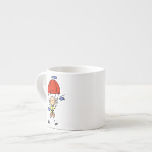 Stokfiguur Skydiven Espresso Kop