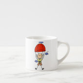 Stokfiguur Skydiven Espresso Kop (Rechts)