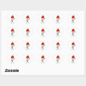 Stokfiguur Skydiven Hart Sticker (Vel)