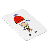 Stokfiguur Skydiven Magneet (Rechterzijde)