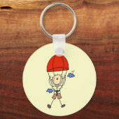 Stokfiguur Skydiven Sleutelhanger (Voorkant)