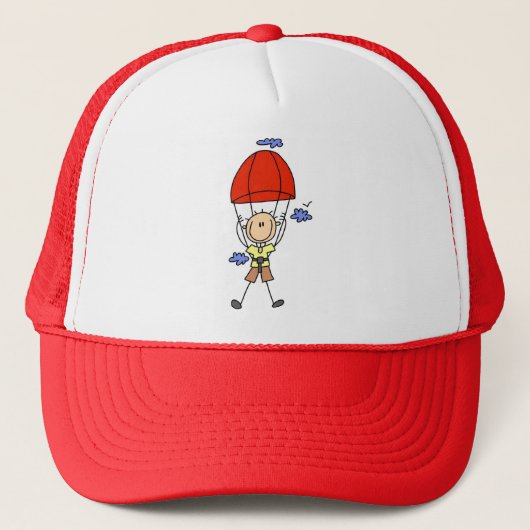 Stokfiguur Skydiven Trucker Pet (Voorkant)