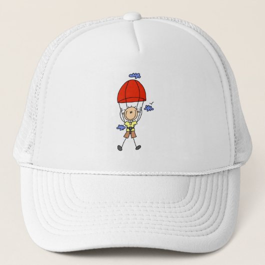 Stokfiguur Skydiven Trucker Pet (Voorkant)