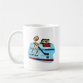 stokfiguurspeler koffiemok (Links)